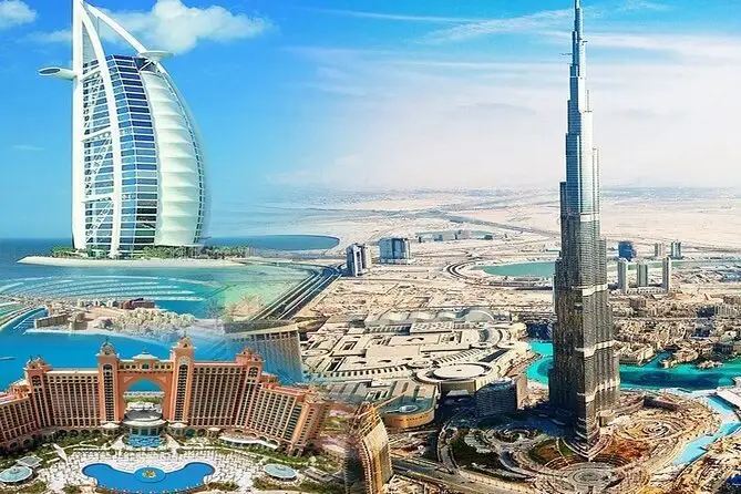 Dubai skyline with Burj Khalifa — book Dubai tours and experiences