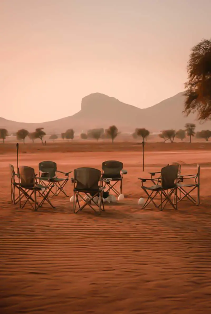Sunset at the Mleiha Panoramic Lounge Premium Desert Lounge Experience in Mleiha, Sharjah — book with Flyout Tours