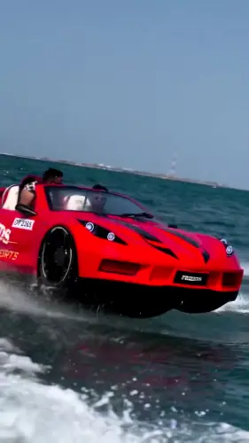 Jumeirah 3 Jet Car Rentals — Jumeirah 3, Umm Suqeim Beach, Dubai tour experience with Flyout Tours