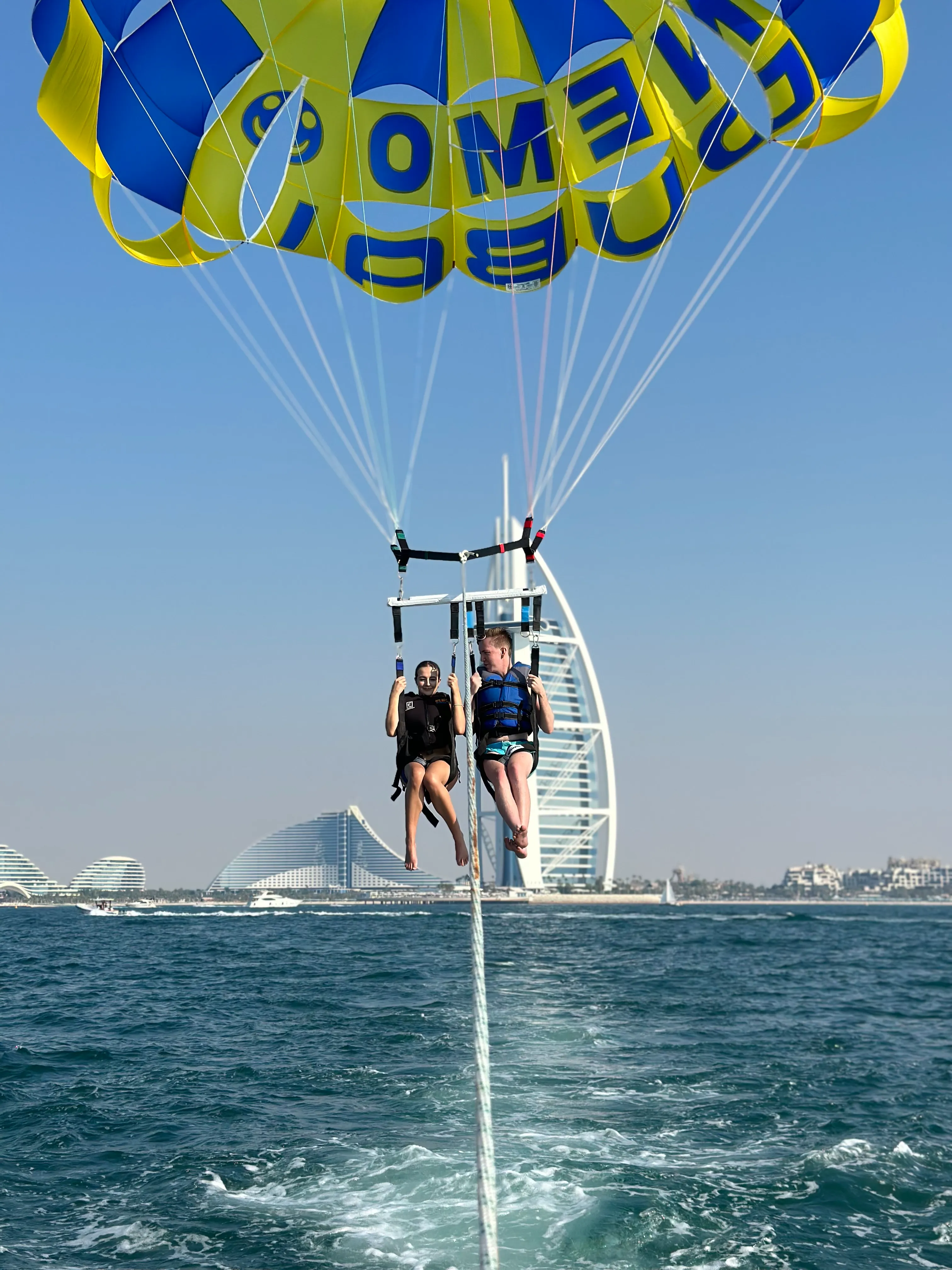 Parasailing Adventure — Umm Suqeim 2, Jumeirah Road tour experience with Flyout Tours